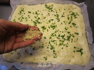 绝味搭配--香葱肉松面包块的做法步骤:11