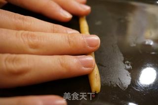 巧克力杏仁饼干棒的做法步骤：6