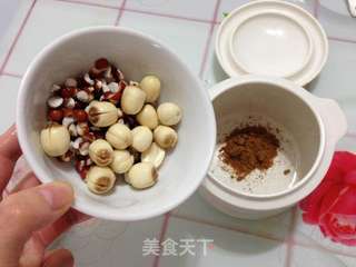 莲子芡实炖阿胶燕窝的做法步骤:4