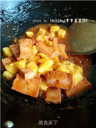 菠萝咕咾豆腐的做法步骤:12