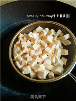 青菜火腿豆腐羹的做法步骤:6