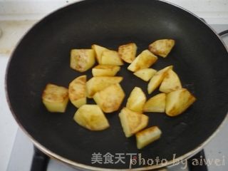 少油版地三鲜的做法步骤:5