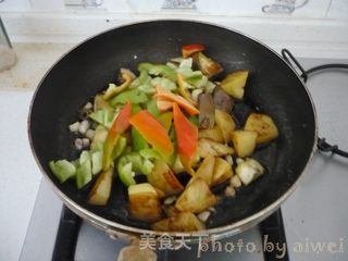 少油版地三鲜的做法步骤:10