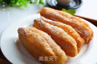 玉米油条的做法步骤:15
