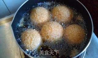 芝麻糯米球的做法步骤:10