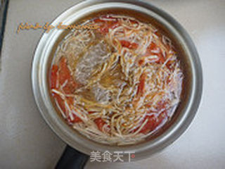 杏鲍菇粉丝汤的做法步骤:8