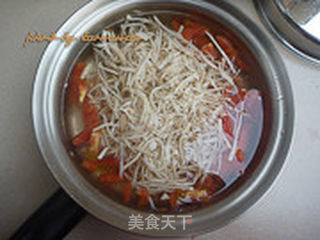 杏鲍菇粉丝汤的做法步骤:7
