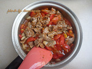 西红柿烧牛肉的做法步骤:7