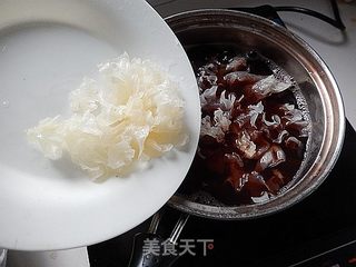 银耳红豆糖水的做法步骤:6