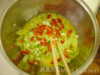 苦瓜煎蛋的做法步骤:6