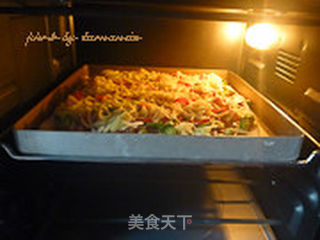 秋葵牛肉披萨的做法步骤:17