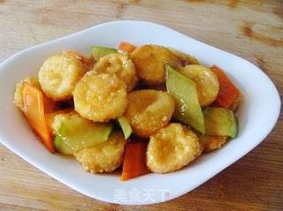 脆皮豆腐做法【鲍汁脆皮豆腐】的做法步骤：14