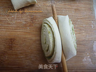 香豆粉花卷的做法步骤:9
