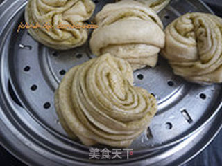 香豆粉花卷的做法步骤:12