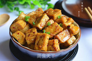 香辣豆干的做法步骤:8
