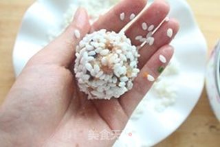 糯米珍珠丸子的做法步骤:9