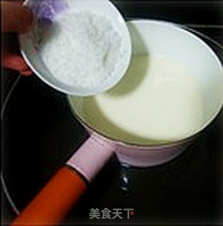 抹茶布丁的做法步骤:3