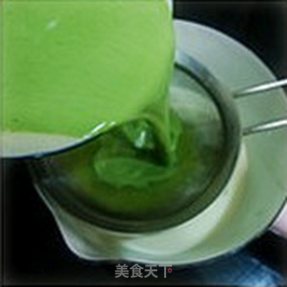 抹茶布丁的做法步骤:5