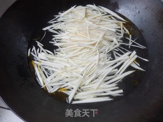 清炒茭白的做法步骤:4