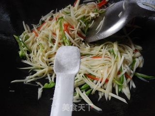 清炒茭白的做法步骤:8