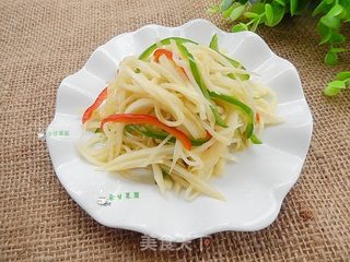 清炒茭白的做法步骤:9