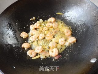黄瓜炒虾仁的做法步骤:6