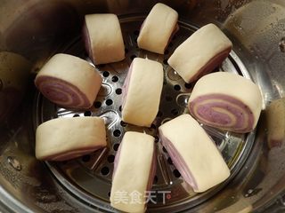 紫薯馒头卷的做法步骤:15