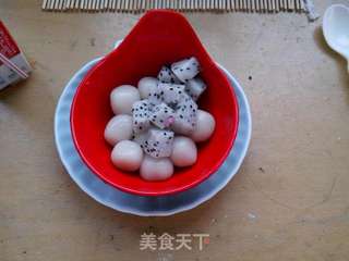 火龙果多丸甜品的做法步骤:6