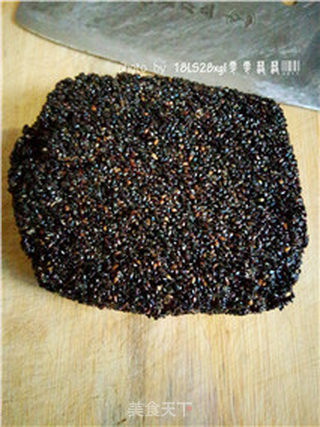 黑芝麻酥糖的做法步骤:9