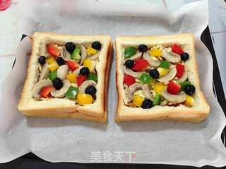 懒人早餐----【吐司培根披萨】的做法步骤:8
