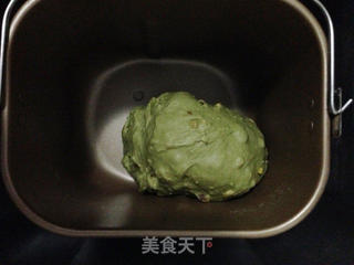 抹茶板栗面包的做法步骤:7