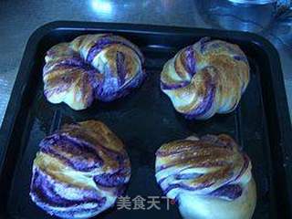 紫薯椰蓉面包的做法步骤:16