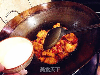 香辣铁板豆腐的做法步骤:16