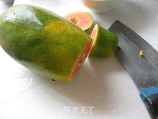 木瓜牛奶冻的做法步骤:2