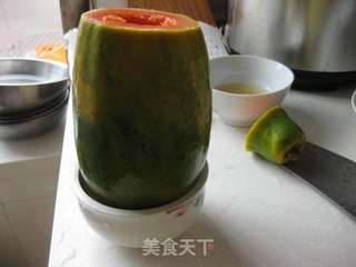 木瓜牛奶冻的做法步骤:3