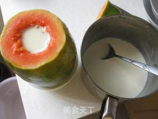 木瓜牛奶冻的做法步骤:7
