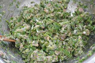 香菜猪肉水饺的做法步骤:9