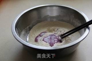 奶香紫薯发糕的做法步骤:6