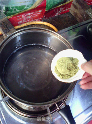 抹茶凉粉的做法步骤:3