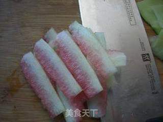 凉拌西瓜皮的做法步骤:3