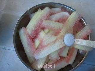 凉拌西瓜皮的做法步骤:5