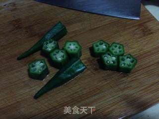 【秋葵鲍鱼蒸鸡蛋羹】---有木有像熊掌一样可爱呢?的做法步骤:9