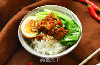 香辣卤肉饭的做法步骤:16