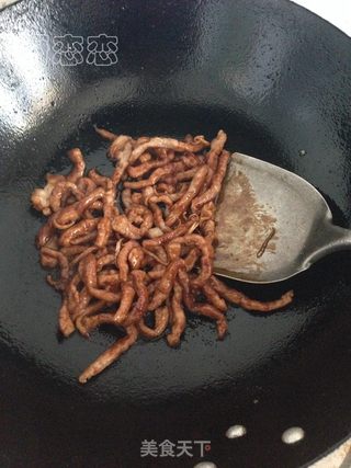 京酱肉丝的做法步骤:5