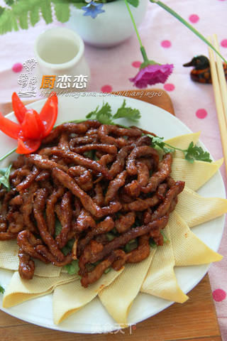 京酱肉丝的做法步骤:7