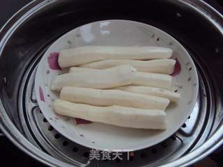 蜂蜜枸杞桂花山药的做法步骤:4