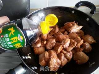 豆角红焖肉的做法步骤:5