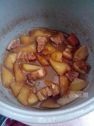 萝卜红烧肉的做法步骤:9