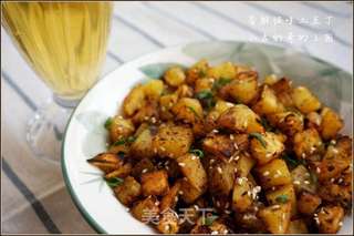 香酥怪味土豆丁的做法步骤:12
