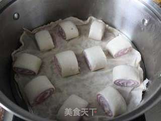 紫薯双色馒头的做法步骤:7